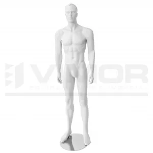 Maniqui caballero con cabeza pelo esculpido. ivory