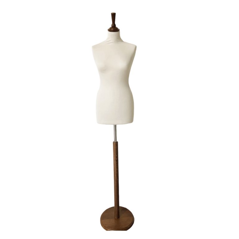 Busto clásico señora con tapa y base madera