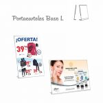 PORTACARTELES METACRILATO VERTICAL base L A5 (en caja de 12 uds)