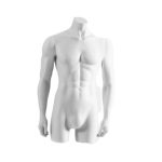 Torso fibra caballero con brazos blanco