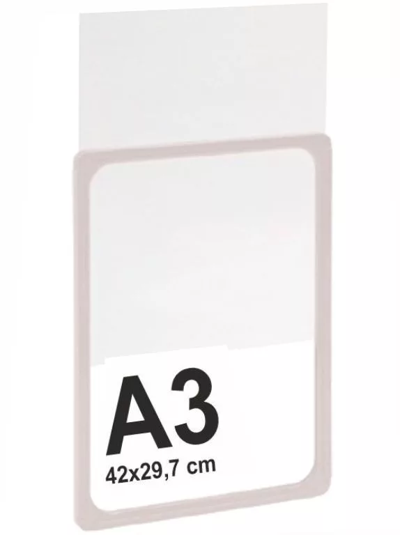 PORTACARTEL MARCO ABS CON FUNDA PARA PORTACARTEL A3