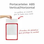 PORTACARTEL CON MARCO ABS CON FUNDA PARA CARTEL A4