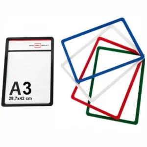 PORTACARTEL MARCO ABS CON FUNDA PARA PORTACARTEL A3