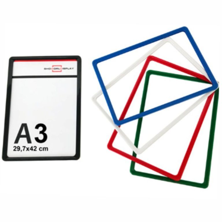 PORTACARTEL MARCO ABS CON FUNDA PARA PORTACARTEL A3