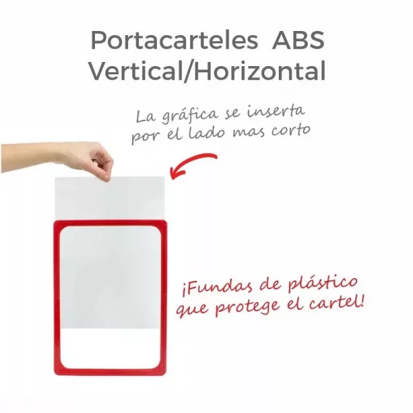 PORTACARTEL MARCO ABS CON FUNDA PARA PORTACARTEL A3