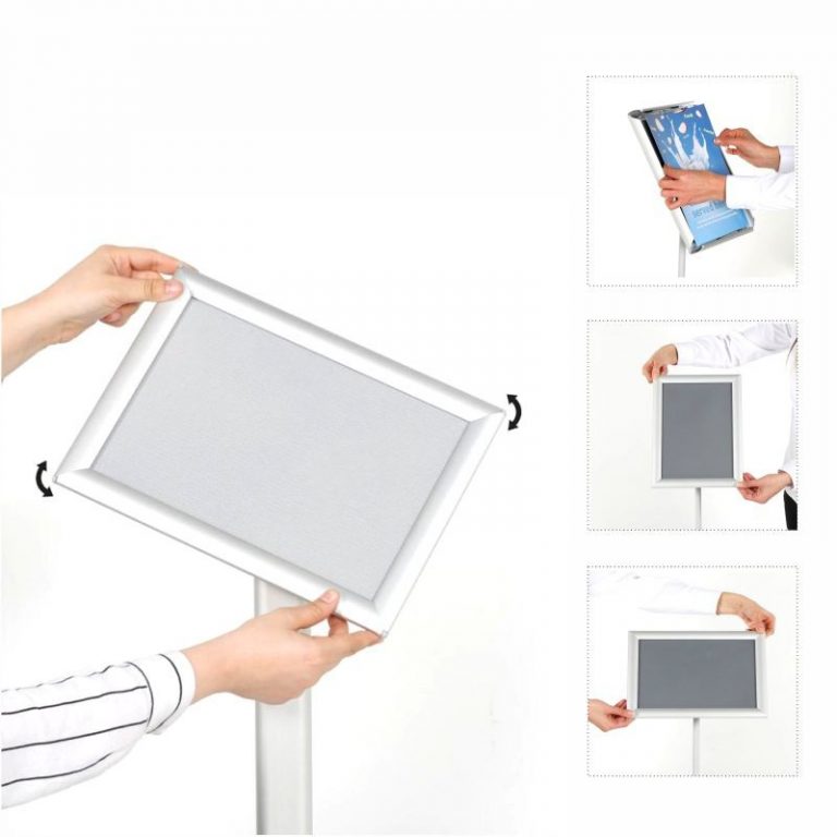 ATRIL CON MARCO APERTURA FRONTAL DIN A3