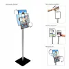 PORTACARTEL LED SOBRE DIN A3-MANDO-SENSOR DE MOVIMIENTO-BATERIA