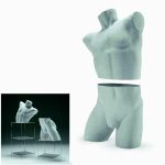 Busto porexpan torso y cadera caballero color natural