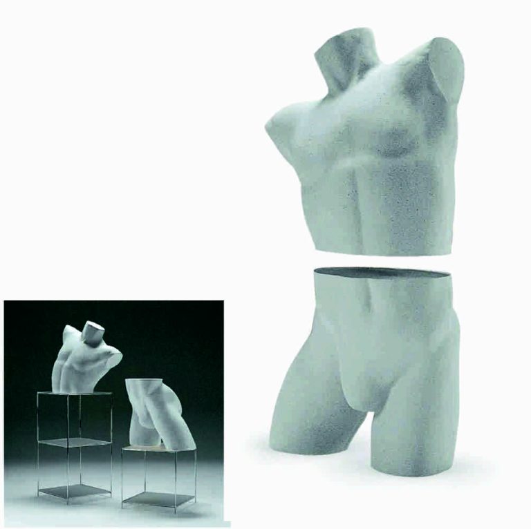 Busto porexpan torso y cadera caballero color natural