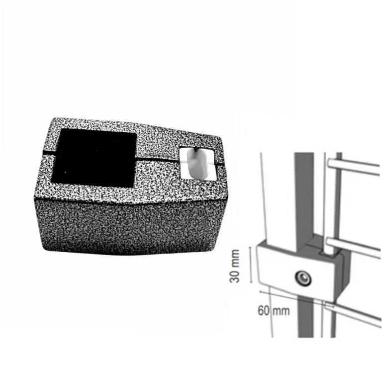 Unión SQ square tubo malla 25x25 - GRIS MARTELE