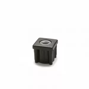 Tapón 20x20 plástico con rosca metálica