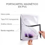PORTACARTEL PLÁSTICO CON IMÁN para interior A3
