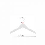 PERCHA MADERA BLANCA NIÑO 27cm (en caja de 100uds)