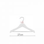 PERCHA MADERA CONJUNTO PARA NIÑO BLANCA 27cm (en caja de 100uds)