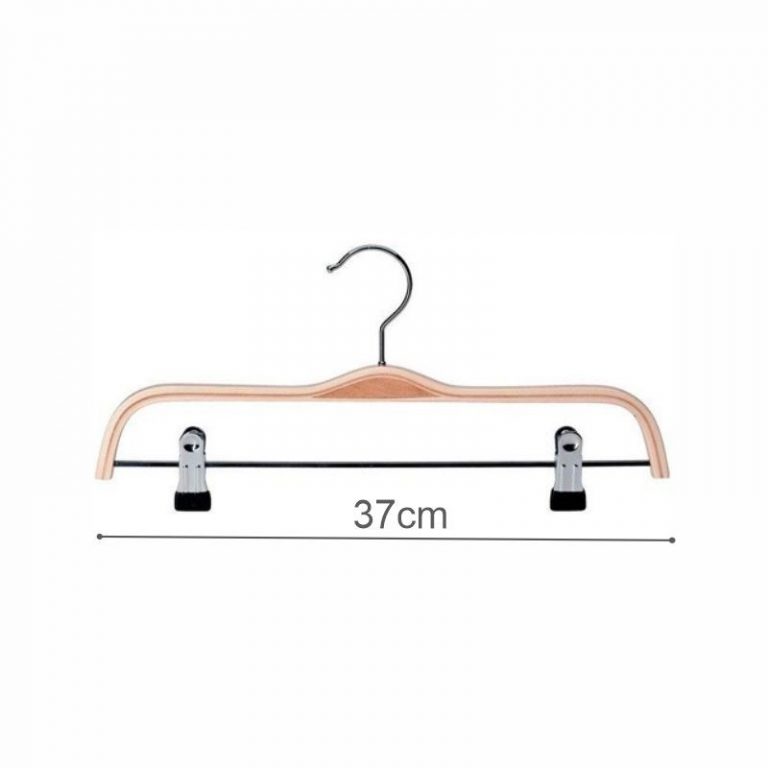 PERCHA LAMINADA CON PINZAS 37cm (en caja de 100uds)