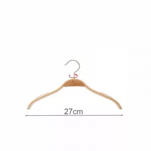 PERCHA CAMISA LAMINADA CON MUESCAS 27cm (en caja de 100uds)