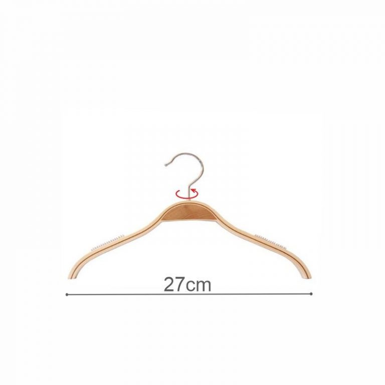 PERCHA CAMISA LAMINADA CON MUESCAS 27cm (en caja de 100uds)