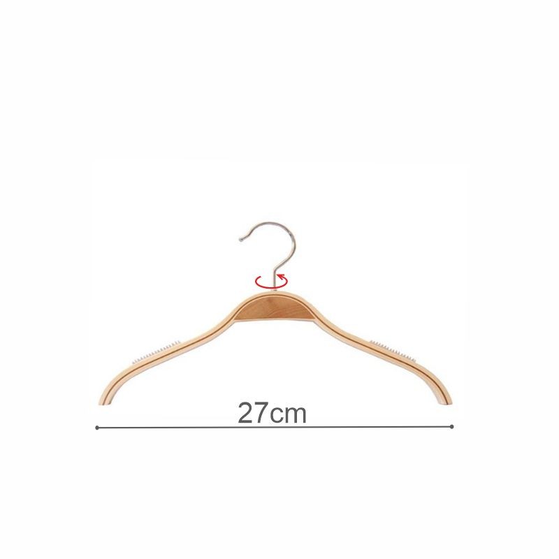 PERCHA CAMISA LAMINADA CON MUESCAS 27cm (en caja de 100uds)