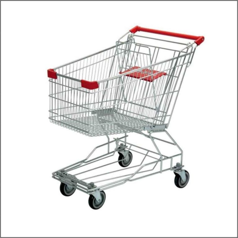 CARROS SUPERMERCADO 75L CON PORTA BEBE CROMADO