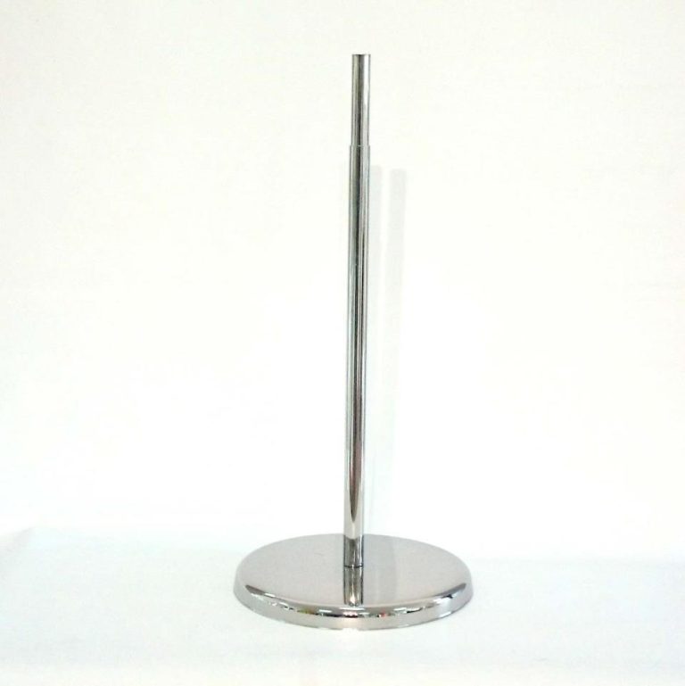 BASE BUSTO CROMO 32cm diam 58/68cm