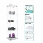VITRINA ECO CRISTAL TEMPLADO, TECHO CRISTAL-CERRADURA