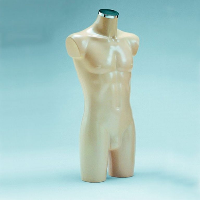 Torso plástico caballero marfil