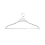 PERCHA CONJUNTO CON MUESCAS BLANCO BRILLO 45cm (en caja de 100uds)