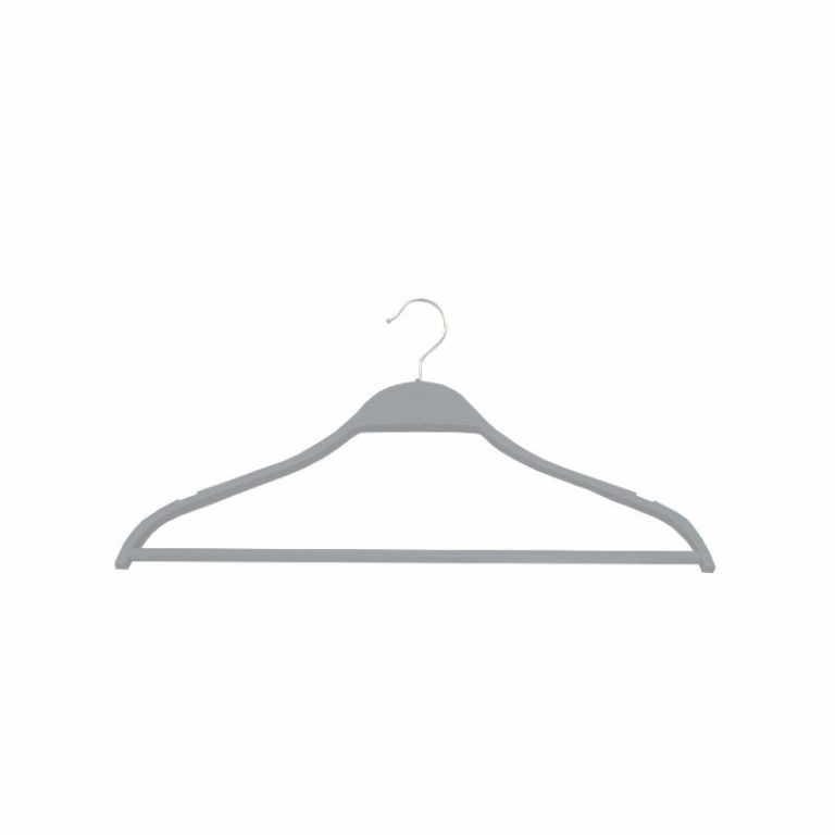 PERCHA CONJUNTO CON MUESCAS 45cm GRIS (en caja de 120uds)