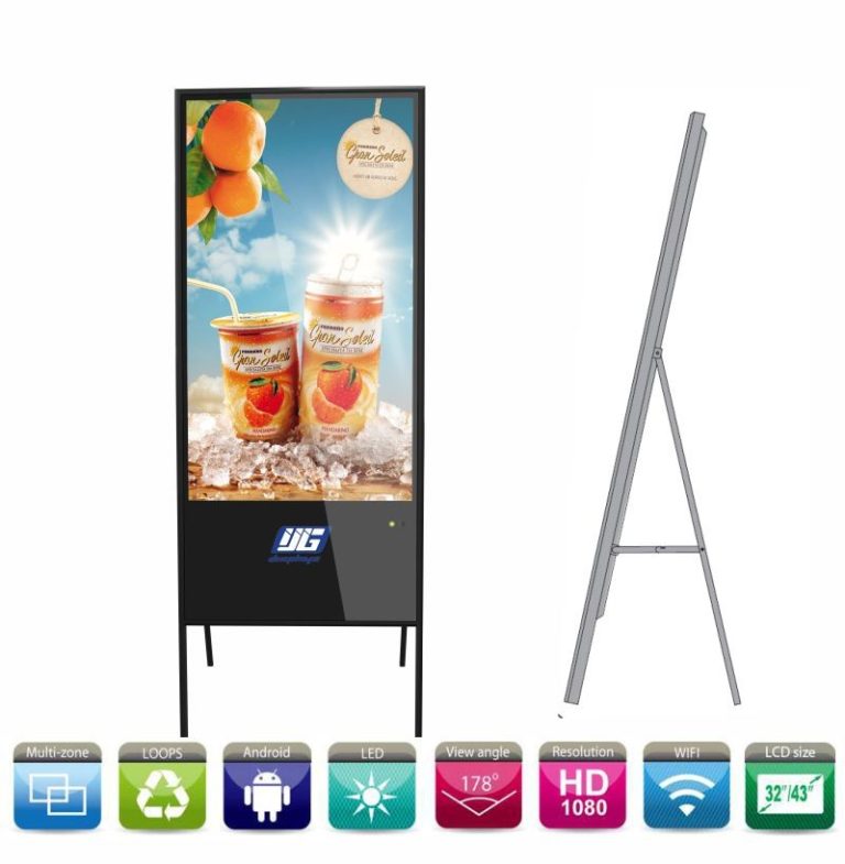 PANTALLA LCD 43" MARCO "A" PARA VIDEO E IMAGEN