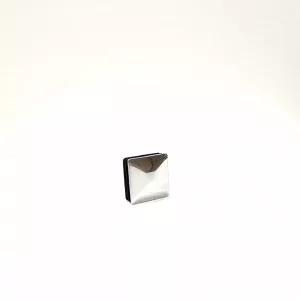 Tapón tope plástico 40x40. Cromado
