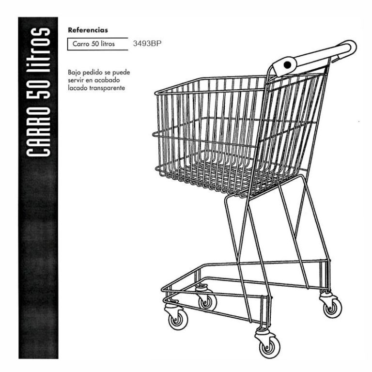 CARROS SUPERMERCADO 50L. CROMADO