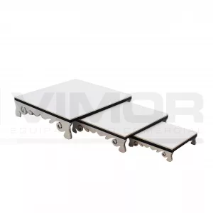 CONJUNTO 3 MESAS VINTAGE CUADRADAS