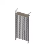 Módulo estantería y perchero con tubo redondo sistema tubo box 25mm