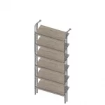 Módulo estantería y perchero con tubo redondo sistema tubo box 25mm