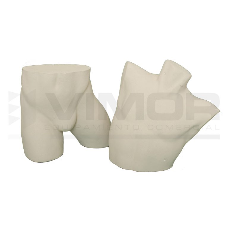 BUSTO POREXPAN TORSO Y CADERA CABALLERO COLOR NATURAL