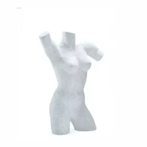 Torso porexpan señora con brazos con espalda blanco