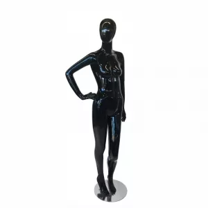 MANIQUIES SEÑORA CON CABEZA SIN ROSTRO Negro Brillo