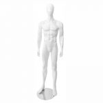 MANIQUI CABALLERO CON CABEZA SIN ROSTRO Blanco Brillo