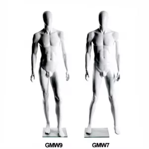 MANIQUI CABALLERO CON CABEZA SIN ROSTRO Blanco Brillo