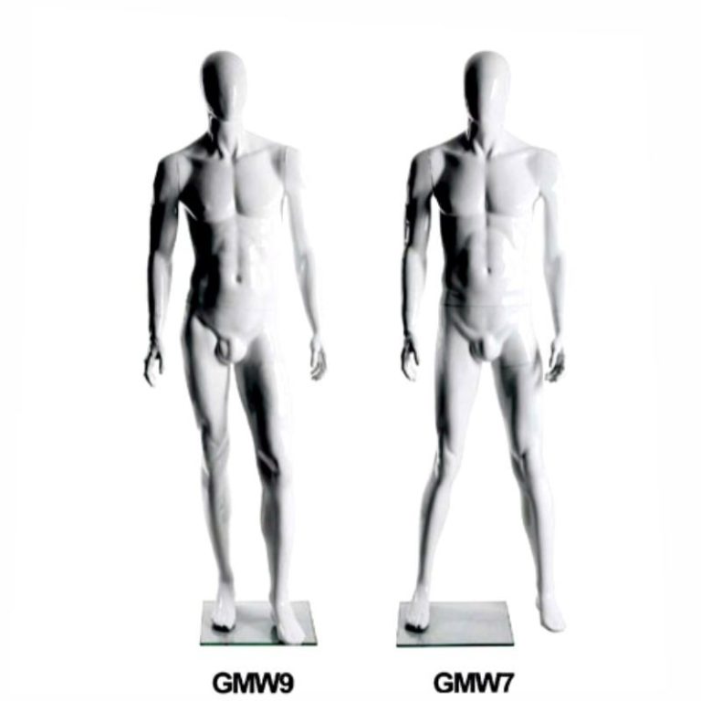 MANIQUI CABALLERO CON CABEZA SIN ROSTRO Blanco Brillo