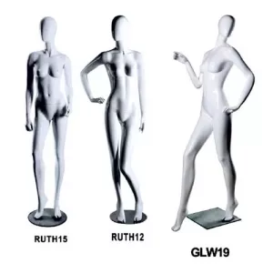 MANIQUI CON CABEZA SEÑORA DE FIBRA SIN ROSTRO RUTH 12,15,GLW19