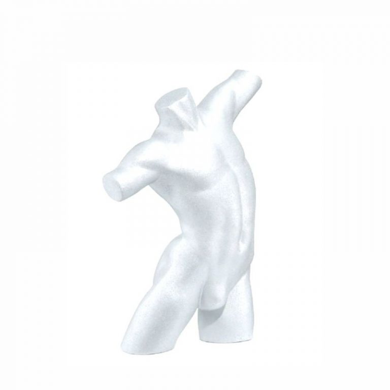 Torso porexpan caballero con espalda