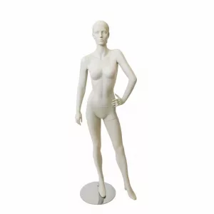 MANIQUI SEÑORA CON CABEZA PELO ESCULPIDO Color Ivory