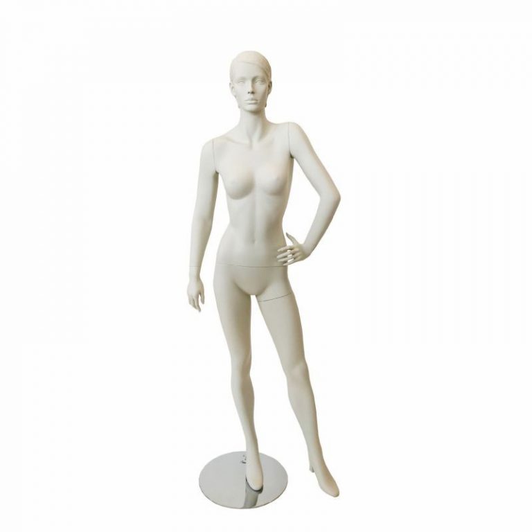 MANIQUI SEÑORA CON CABEZA PELO ESCULPIDO Color Ivory