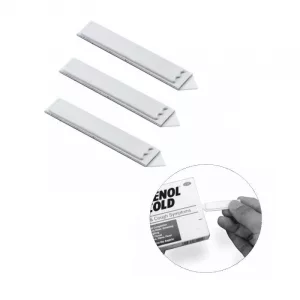 ETIQUETA AM ADHESIVA *DR* INSERTABLE (CAPTACION:1,60mt) (en plancha 75uds)