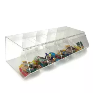 CARAMELERA 5 CAJONES C/TAPA TRANSPARENTE