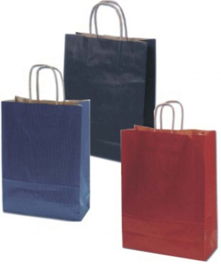 BOLSA DE PAPEL ASA RETORCIDA LISO 23+10X32