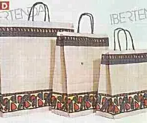 BOLSA DE PAPEL ASA RETORCIDA INCA 32+15X40