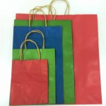 BOLSA ASA RETORCIDA KRAFT VERDE