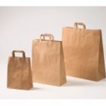 BOLSA PAPEL ASA PLANA LISO 32+17X45